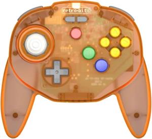 Retro-Bit Tribute 64 2.4 GHz Wireless Controller (Orange Hawk) ()