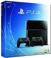Sony PlayStation 4 (500 GB)  [incl. 2 draadloze controllers] zwart - refurbished