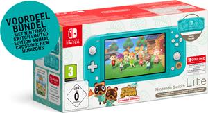Switch Lite (Turquoise) Animal Crossing New Horizons Timmy&Tommy Aloha Edition + 12 Maanden Switch Online