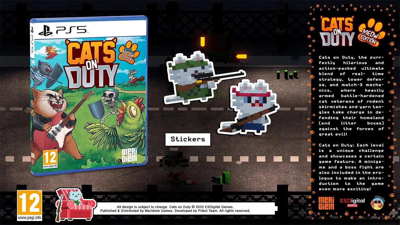Meridiem Games Cats on Duty Meow Edition