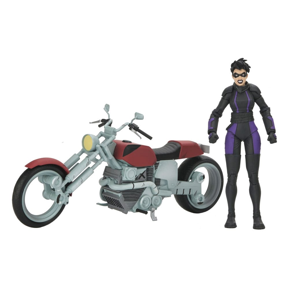 NECA TMNT Casey Marie with Motorcycle