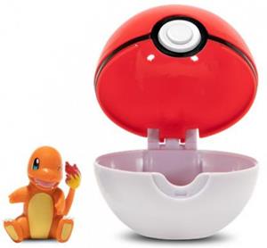 Jazwares Pokemon Figure - Charmander + Poke Ball (Clip 'n' Go)