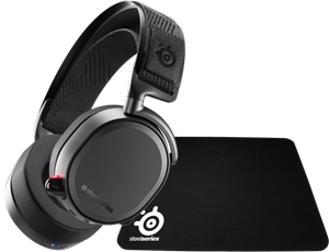 SteelSeries Arctis Pro Wireless + QcK Small Muismat