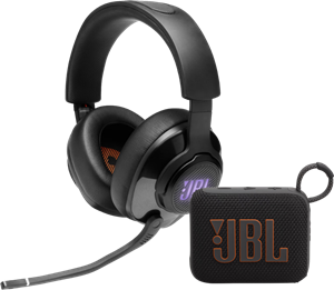 JBL Quantum 400 Zwart +  Go 4 Zwart