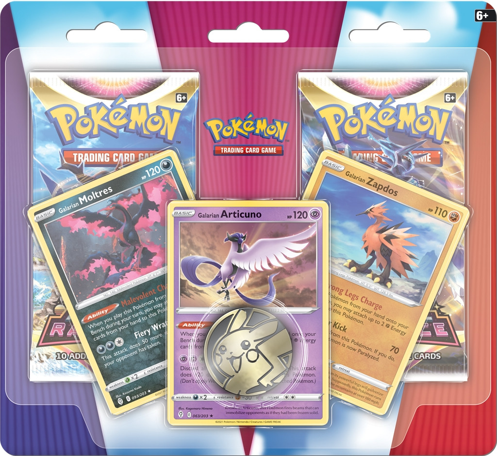 The Pokemon Company Pokemon TCG Booster 2-pack (Galarian Moltres, Articuno & Zapdos)