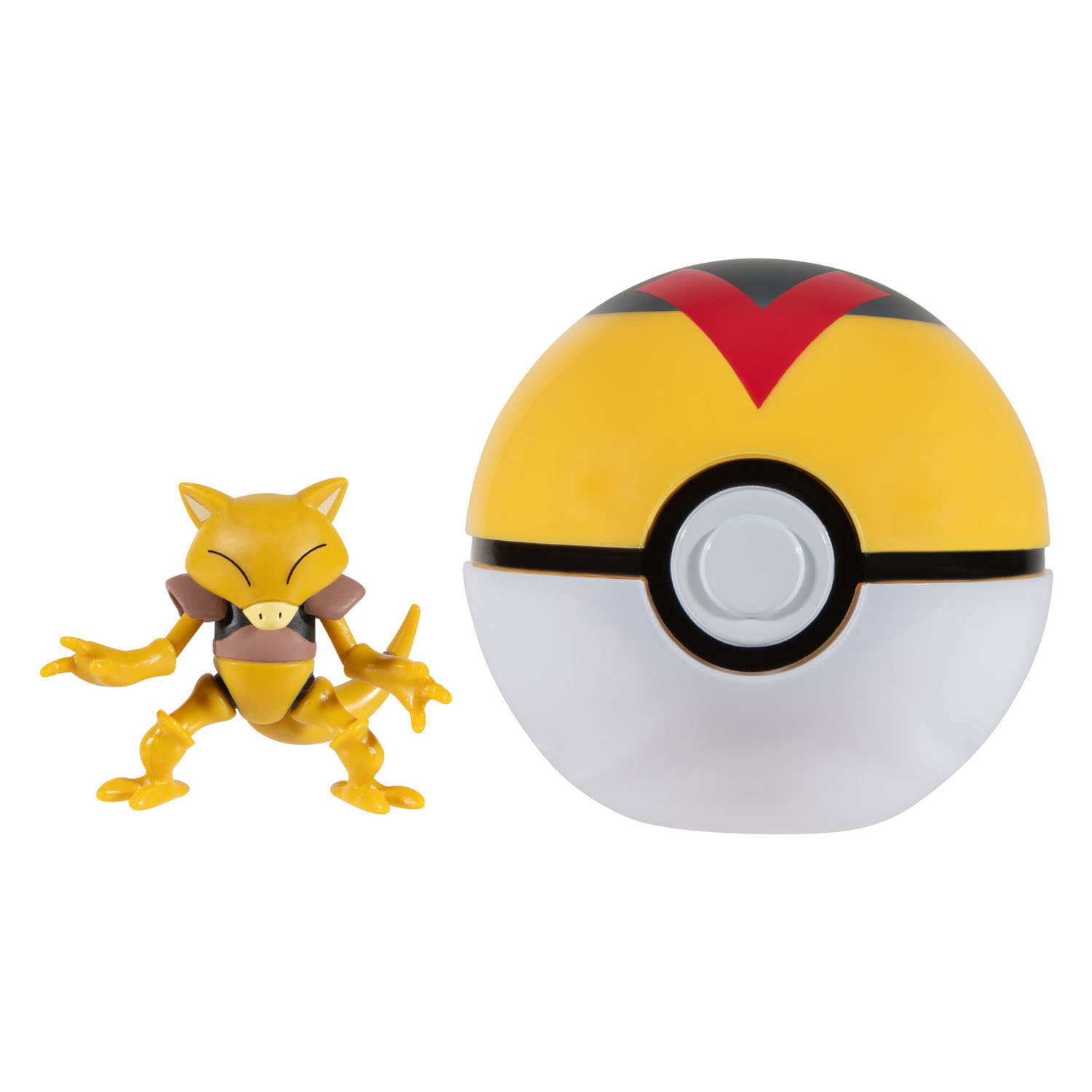 Jazwares Pokemon Figure - Abra + Level Ball (Clip 'n' Go)