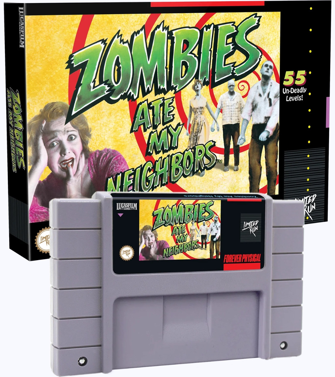 Limited Run Zombies Ate My Neighbors Grey Cartridge Edition ( Games)