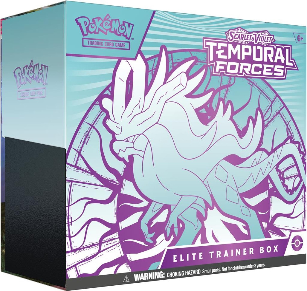 The Pokemon Company Pokemon TCG Scarlet & Violet Temporal Forces Elite Trainer Box - Walking Wake
