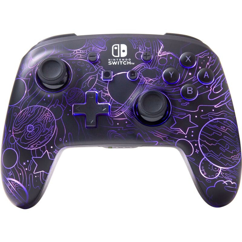 PowerA Enhanced Wireless Controller for Nintendo Switch with Lumectra - Galactic Vortex Gamepad