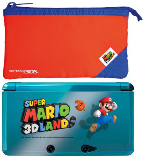 3DS Super Mario 3D Land Protector Case + Pouch