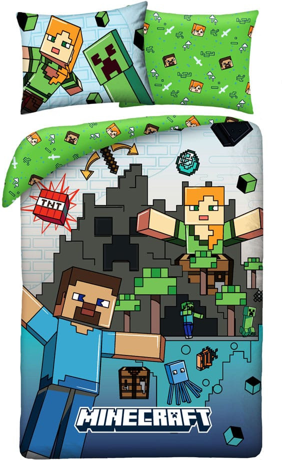 Halantex Minecraft Duvet Set - Ver. 7 (140x200cm)