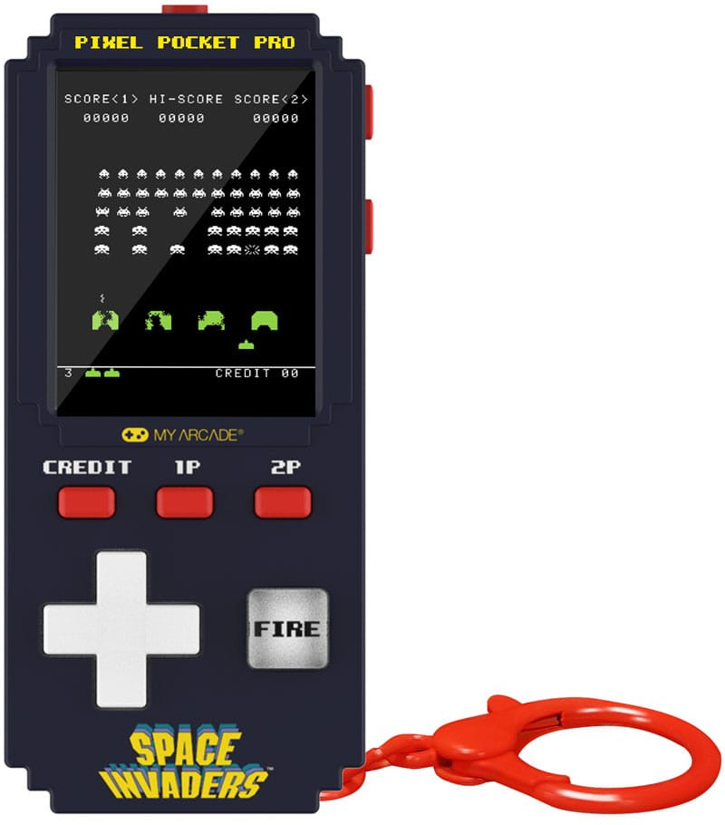 My Arcade Portable Gaming System Pixel Pocket Pro - Space Invaders