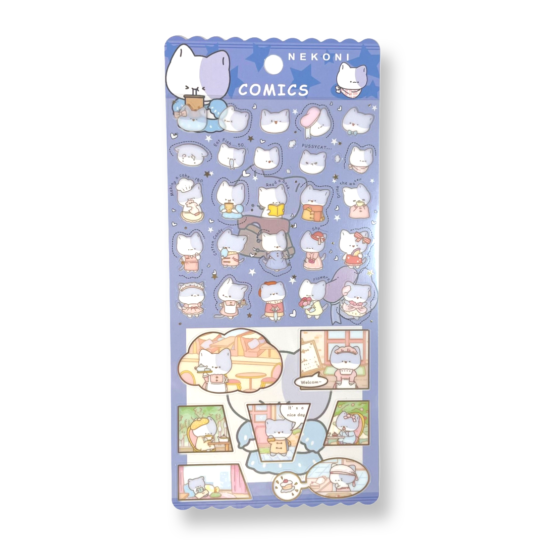 - Nekoni Comics Cat Stickers