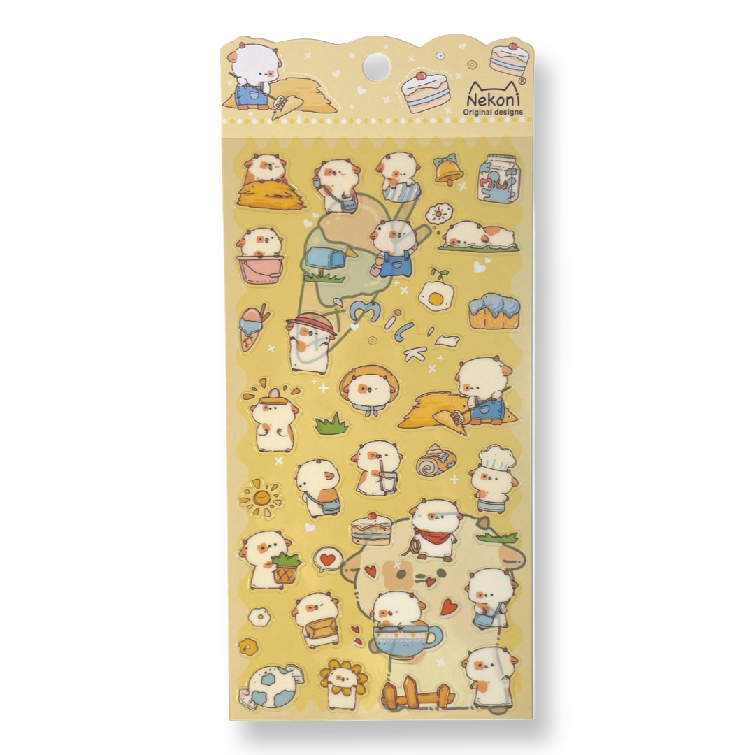 - Nekoni Cow Stickers