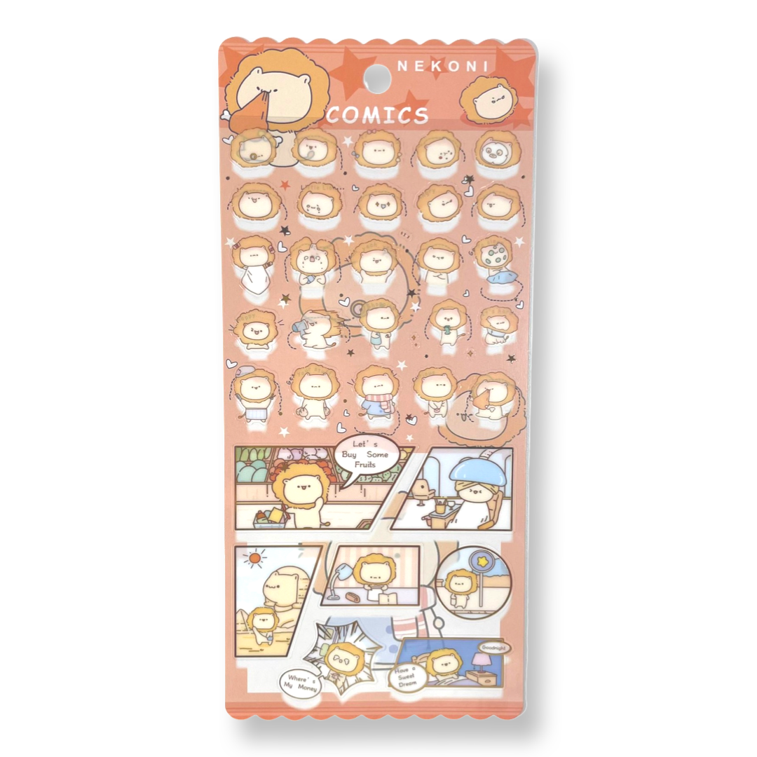- Nekoni Comics Lion Stickers