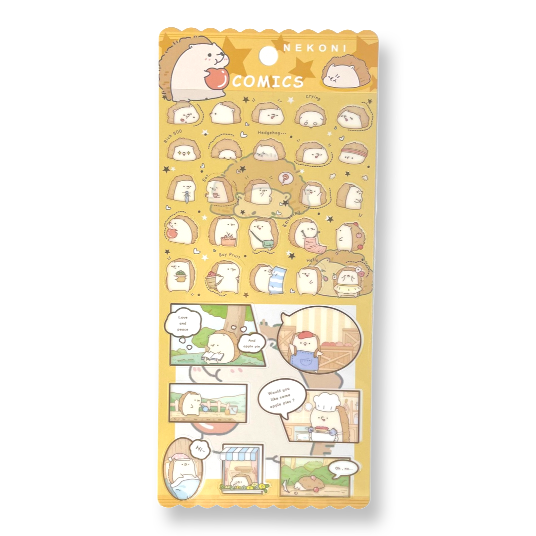 - Nekoni Comics Egel Stickers