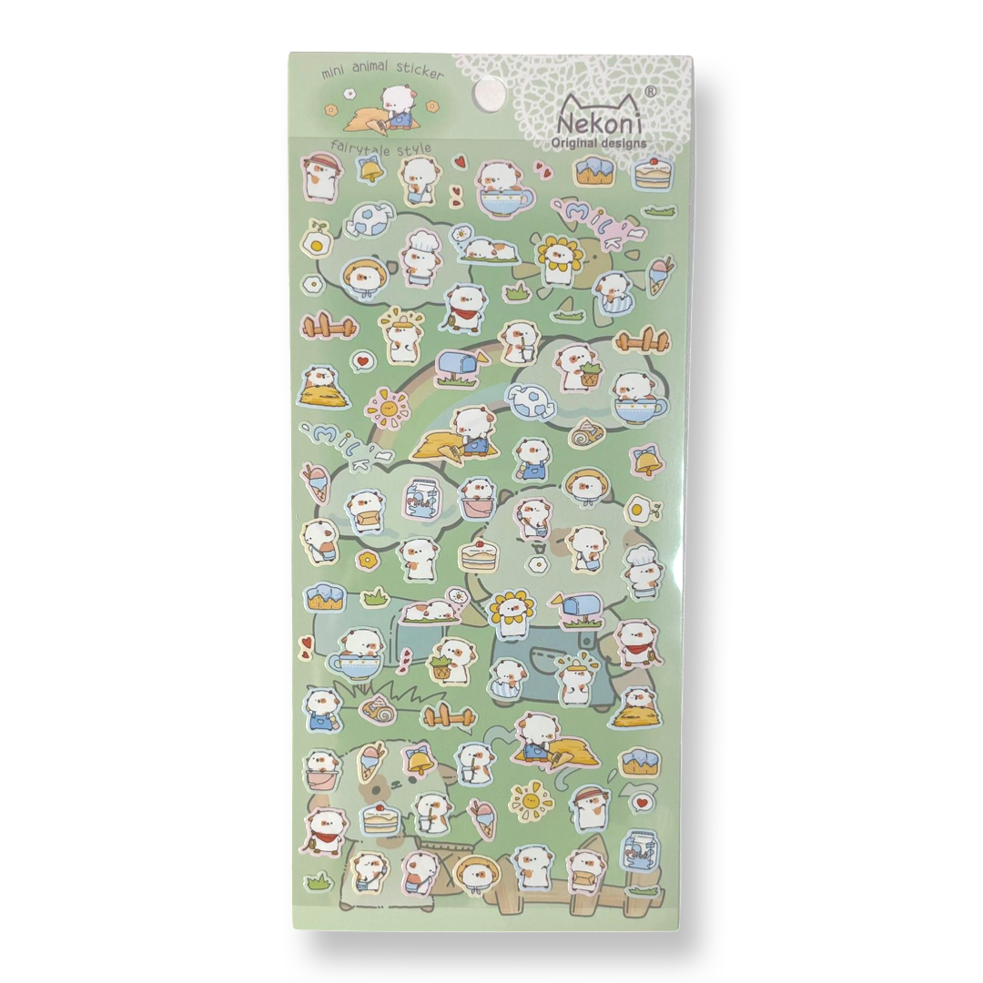 - Nekoni Mini Stickers  Cow