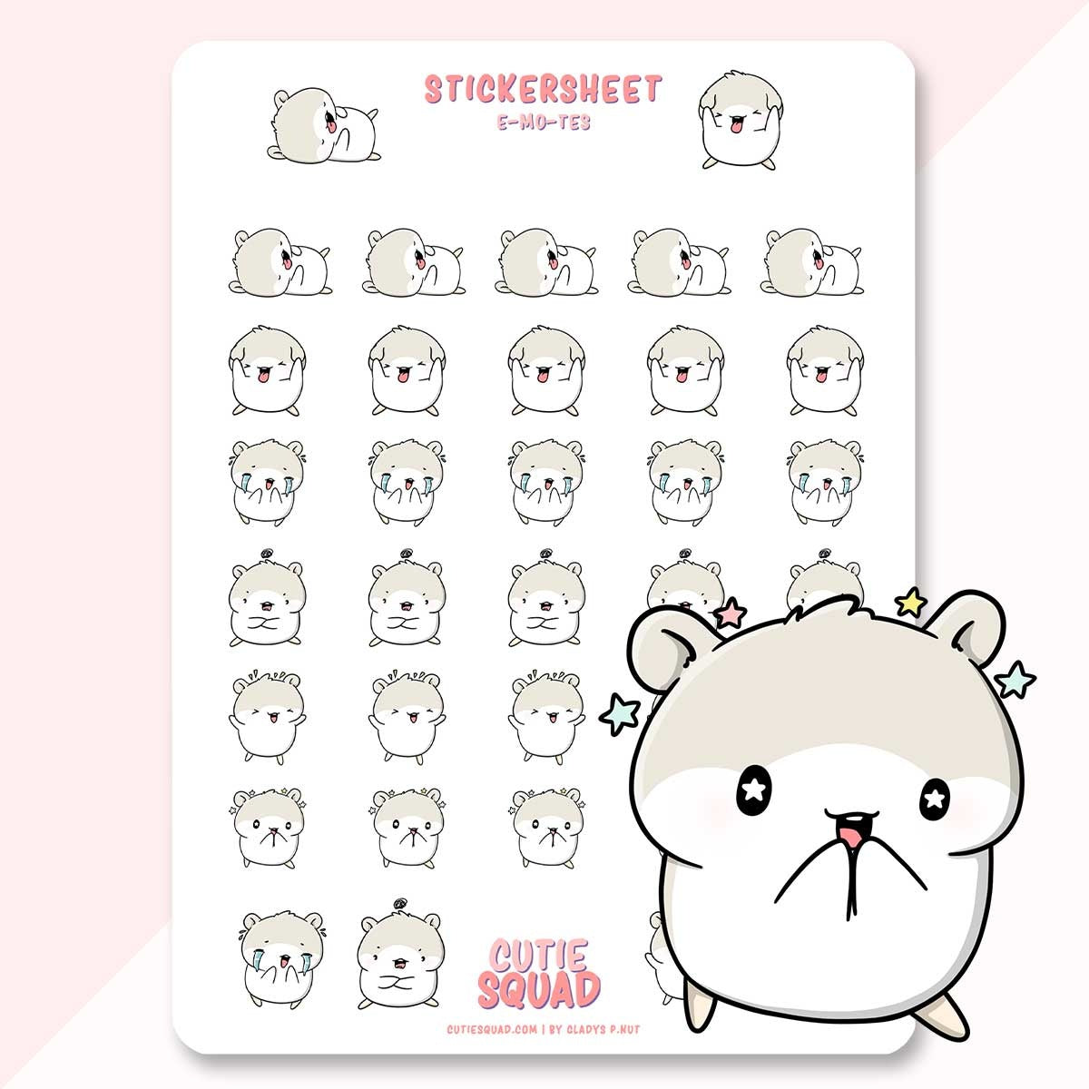 CutieSquad Stickervel - Mo's Emotes (LIMITED!)