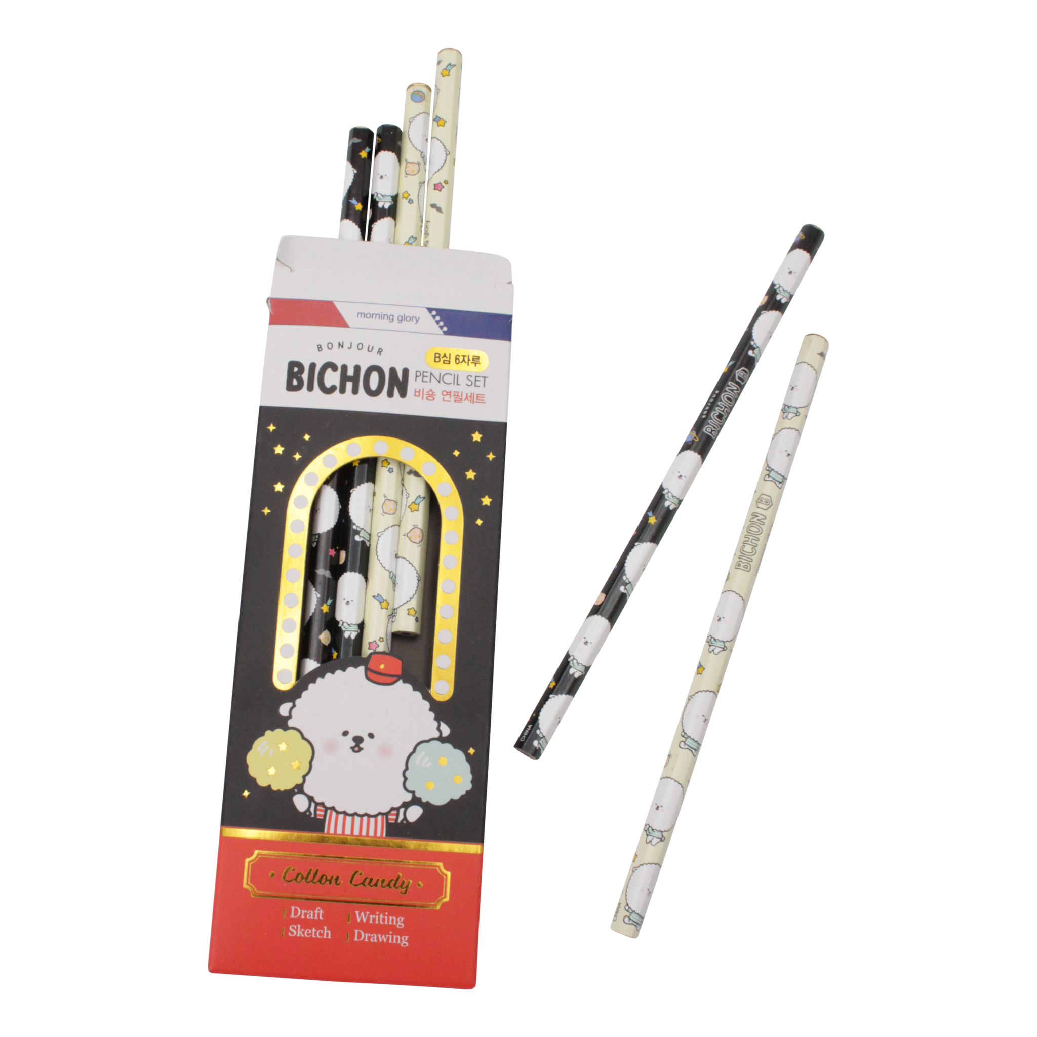 Bonjour Bichon B-potlodenset Cotton Candy (6)