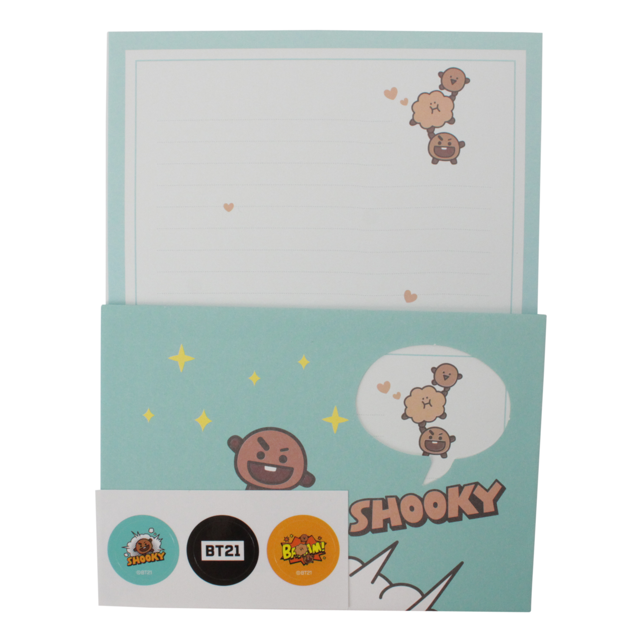 BT21 Briefpapier set B - SHOOKY