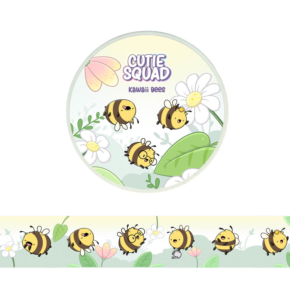CutieSquad Washi tape Kawaii Bees - 