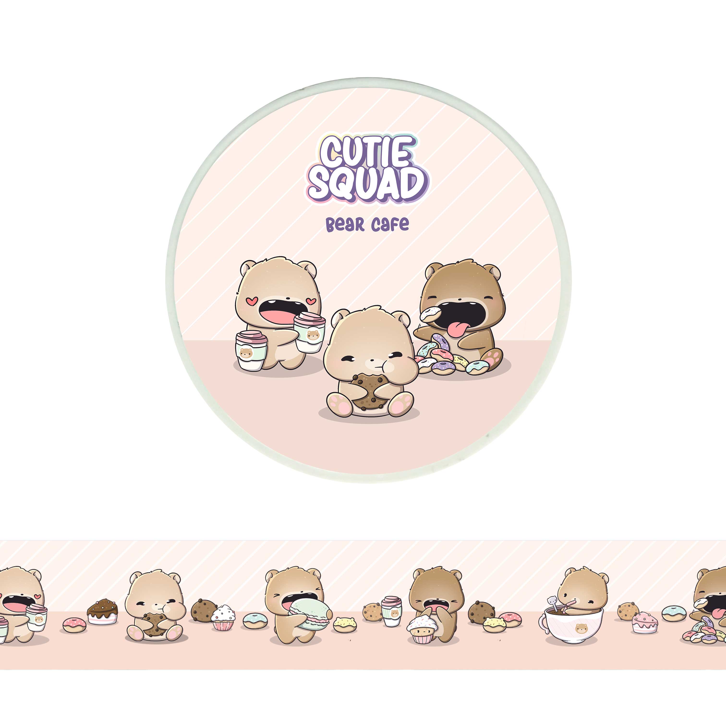 CutieSquad Washi tape Bear Cafe - 