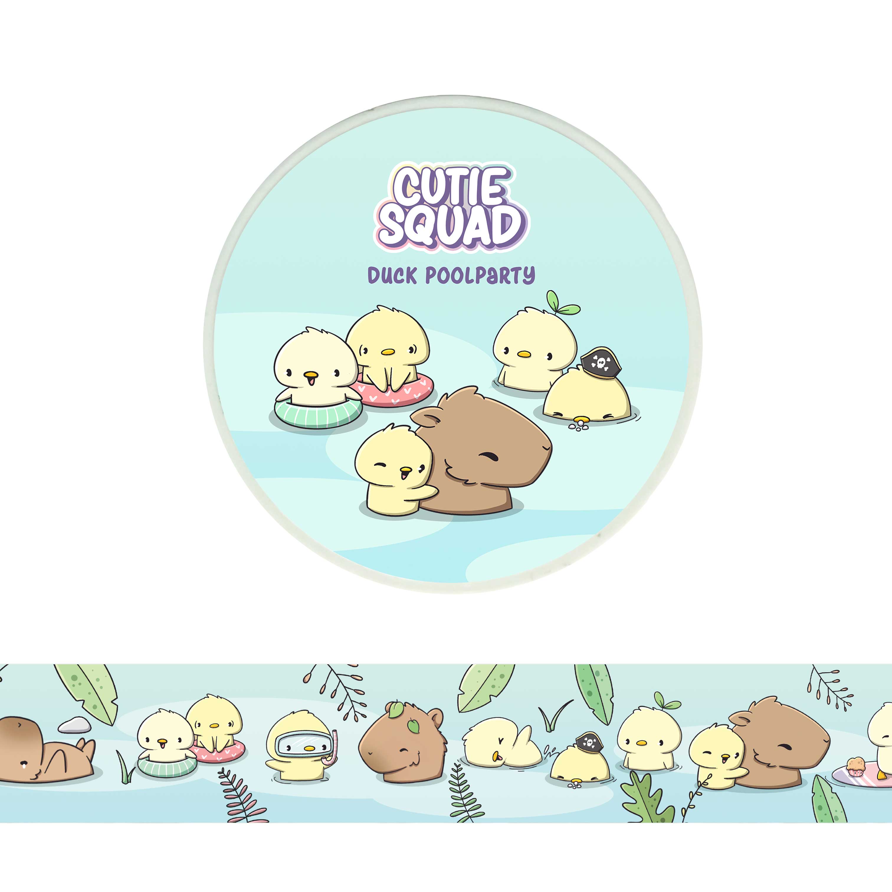 CutieSquad Washi tape Duck Poolparty - 