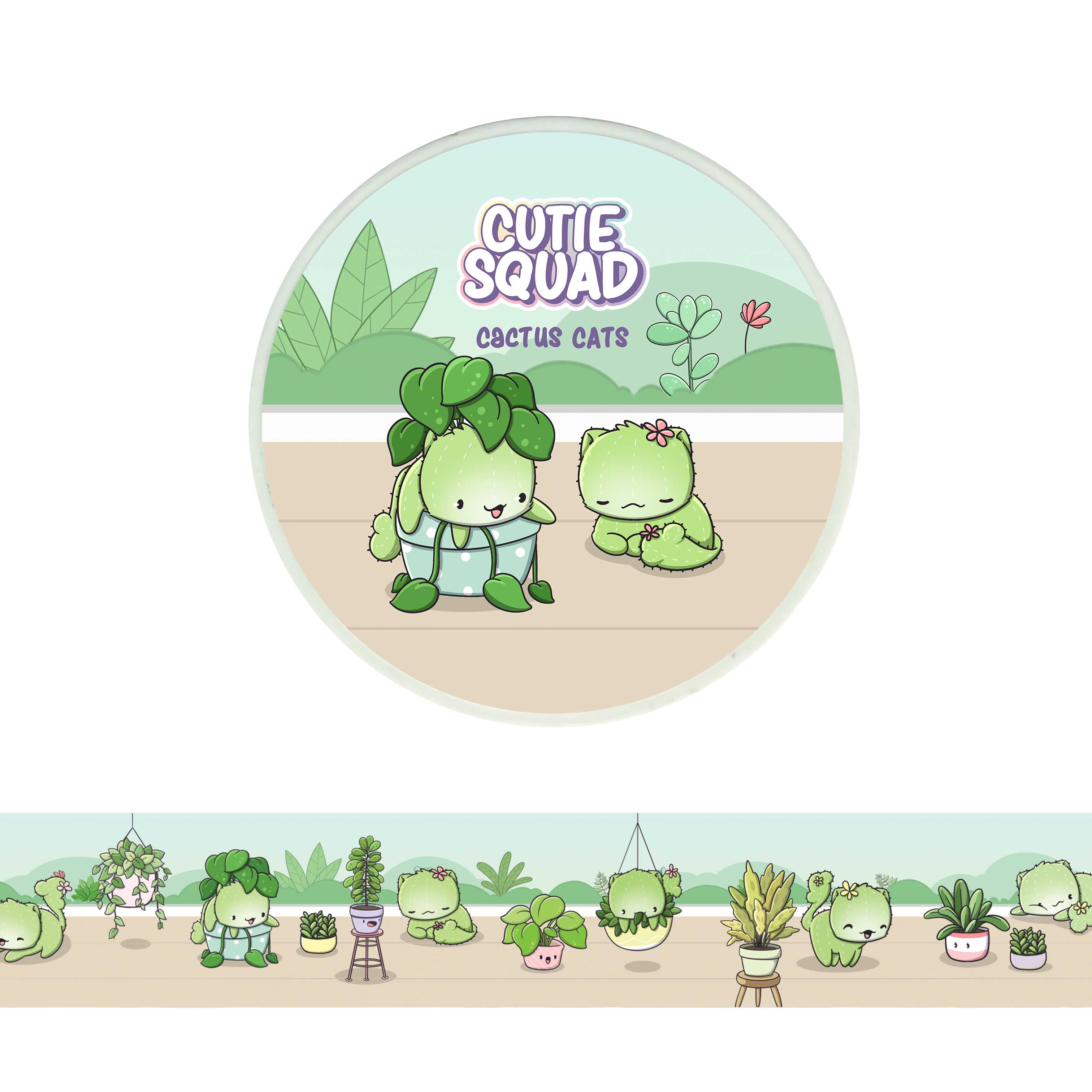 CutieSquad Washi tape Cactus Cats II - 
