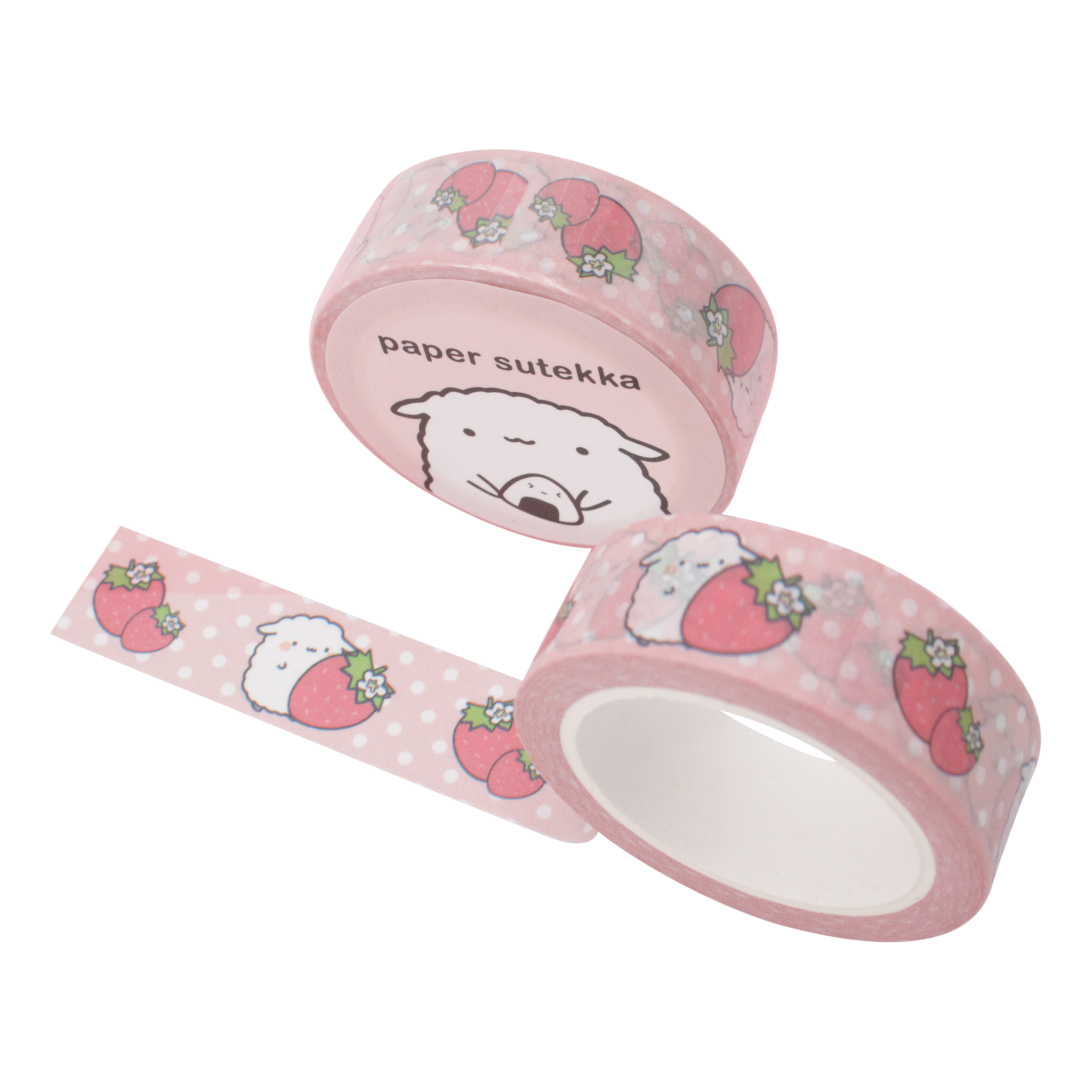 Paper Sutekka Washi Tape - Mika Strawberry