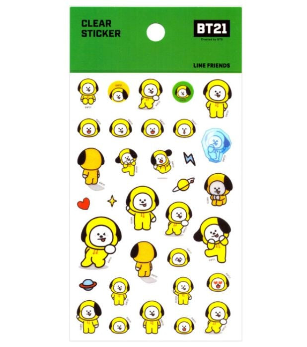 BT21 Clear Sticker - CHIMMY