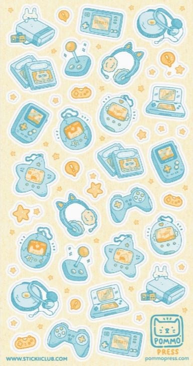 Stickii Stickervel Cute Consoles - 