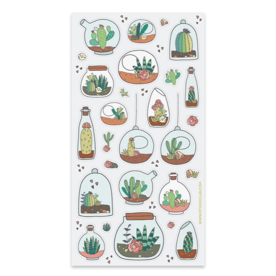 Stickii Stickervel Succulents in Bottles - 