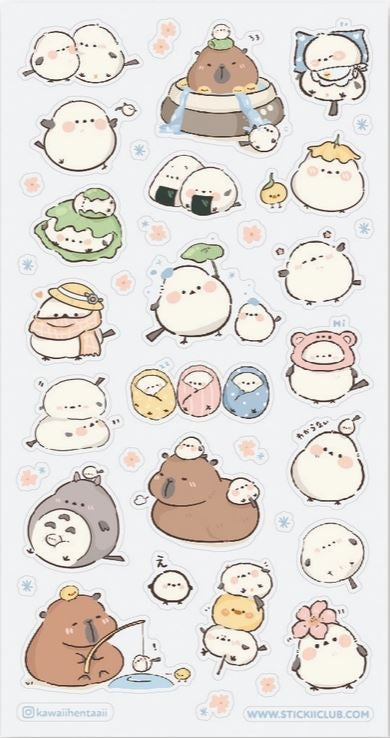 Stickii Stickervel - Capy and Birdy Besties