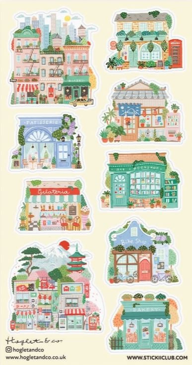 Stickii Stickervel Charming City Shops - 