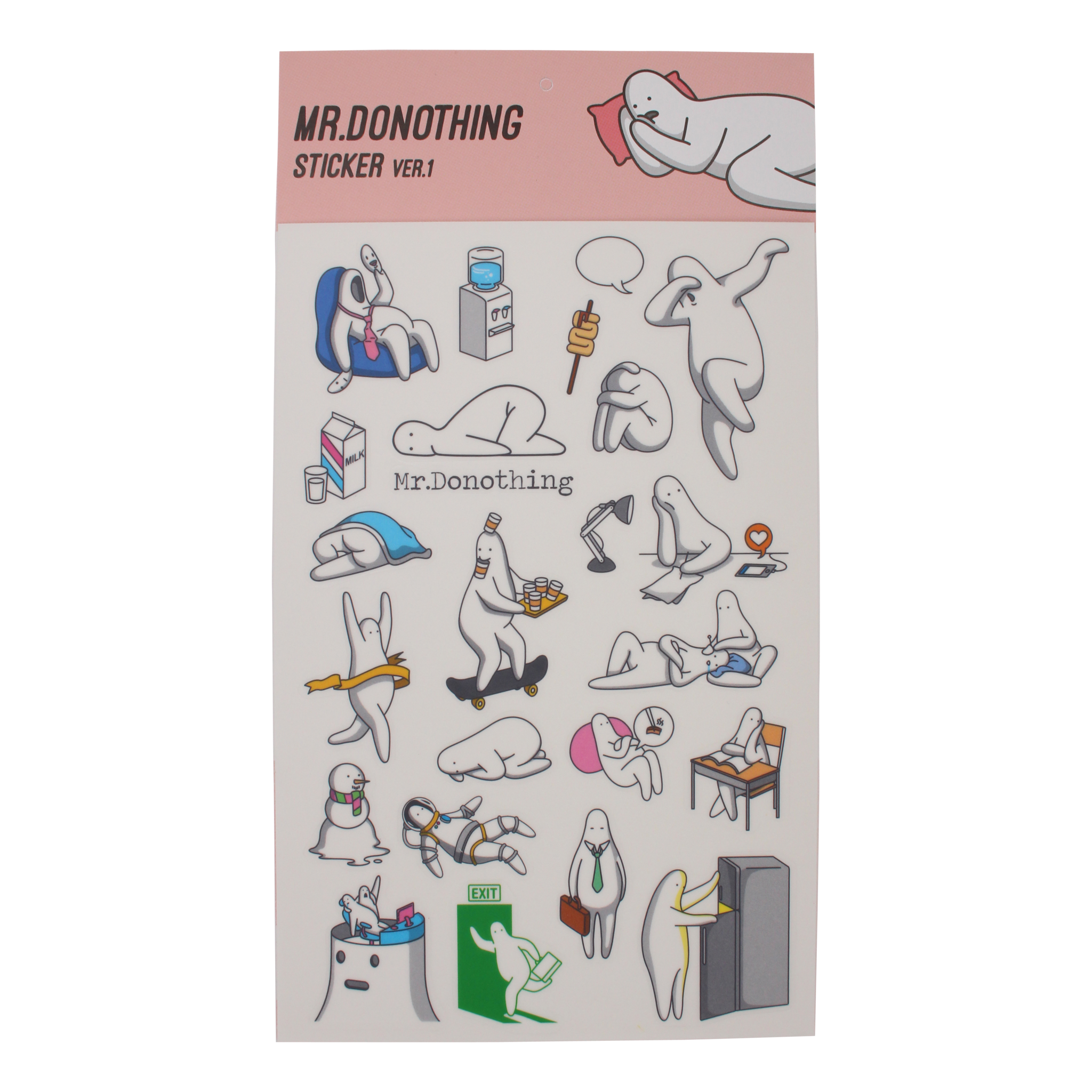 Mr.Donothing stickervel 1