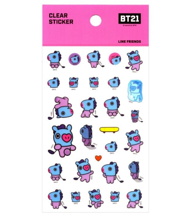 BT21 Clear Sticker - MANG