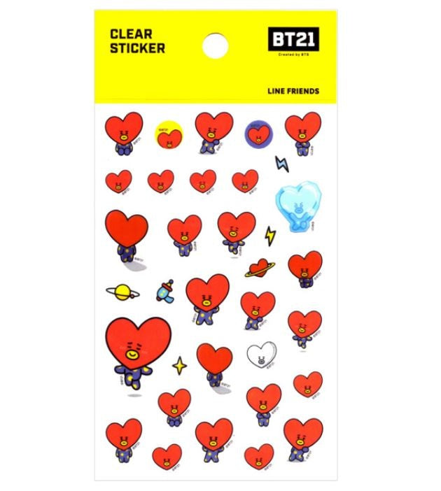 BT21 Clear Sticker - TATA