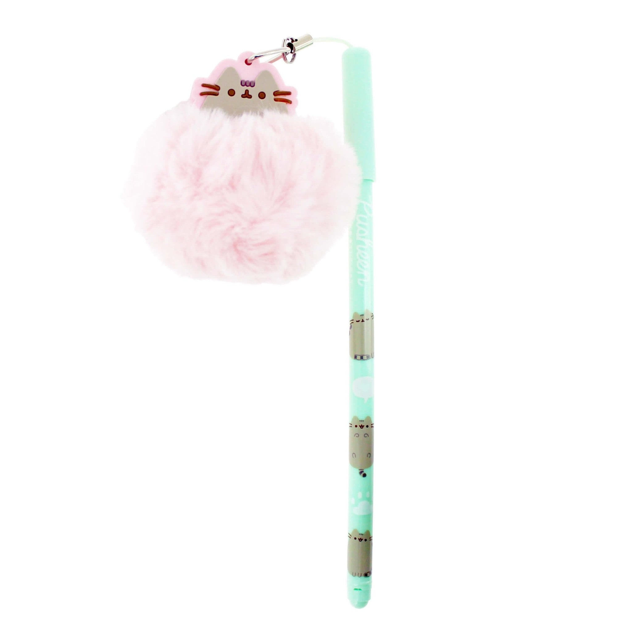 Pusheen balpen met pompom hanger