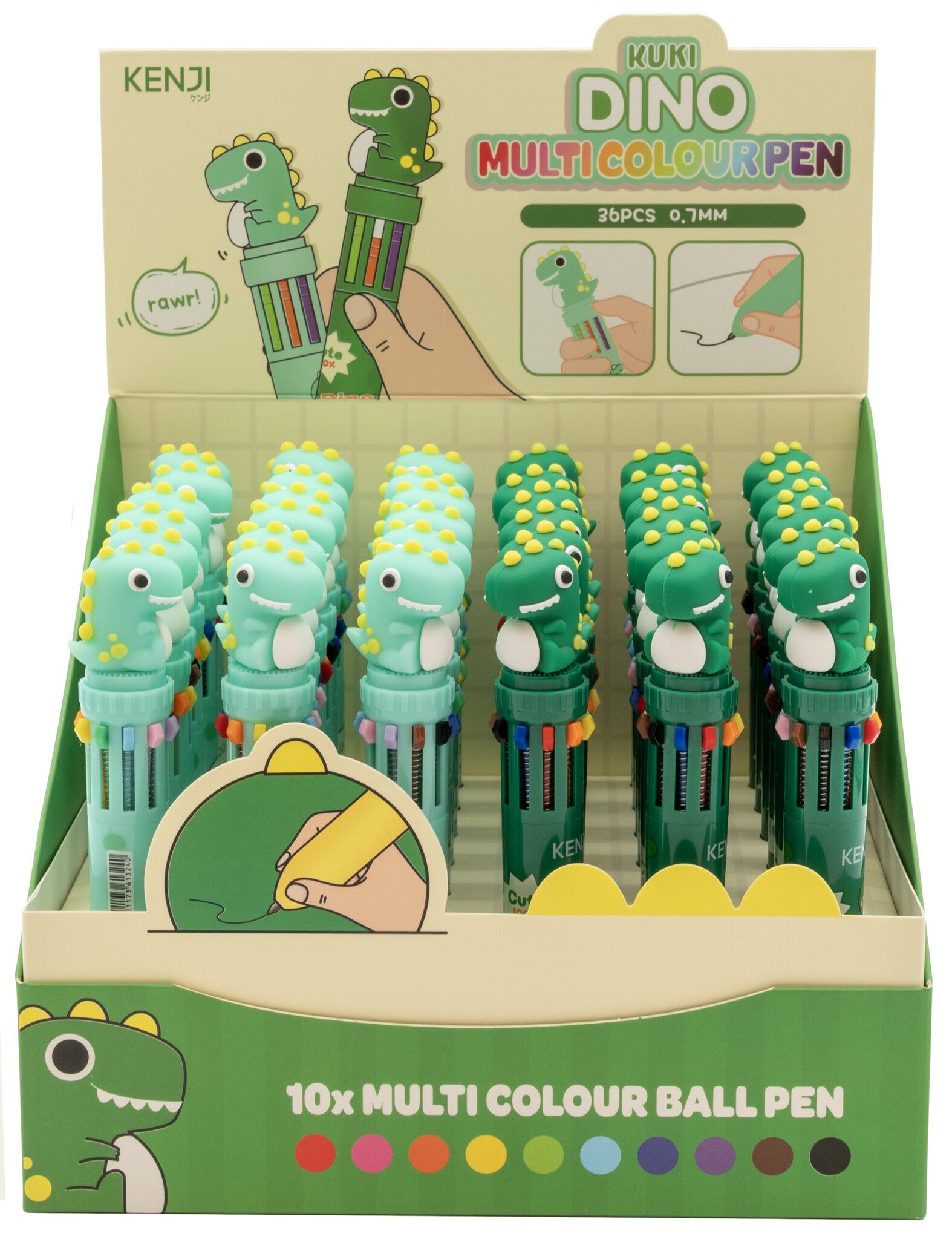 Kenji Meerkleuren pen Dinosaurus - 
