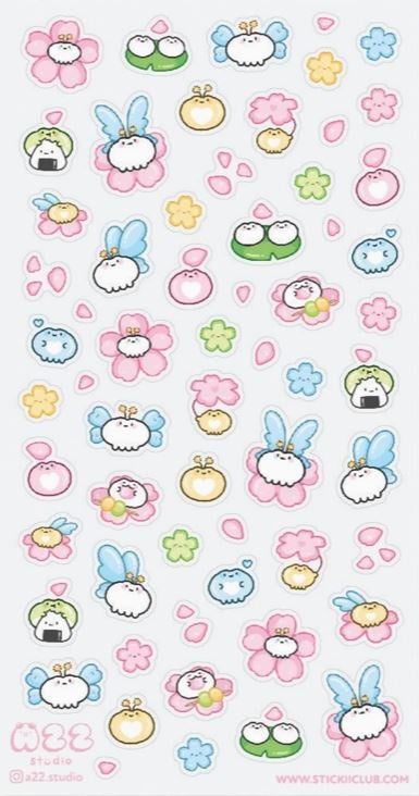 Stickii Stickervel - Fairy Frogs