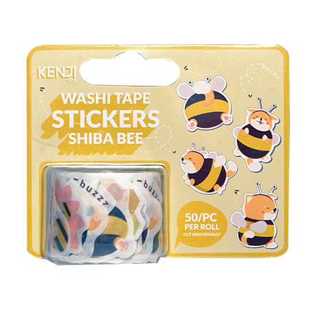 Kenji Washi tape stickers - Shiba Bee