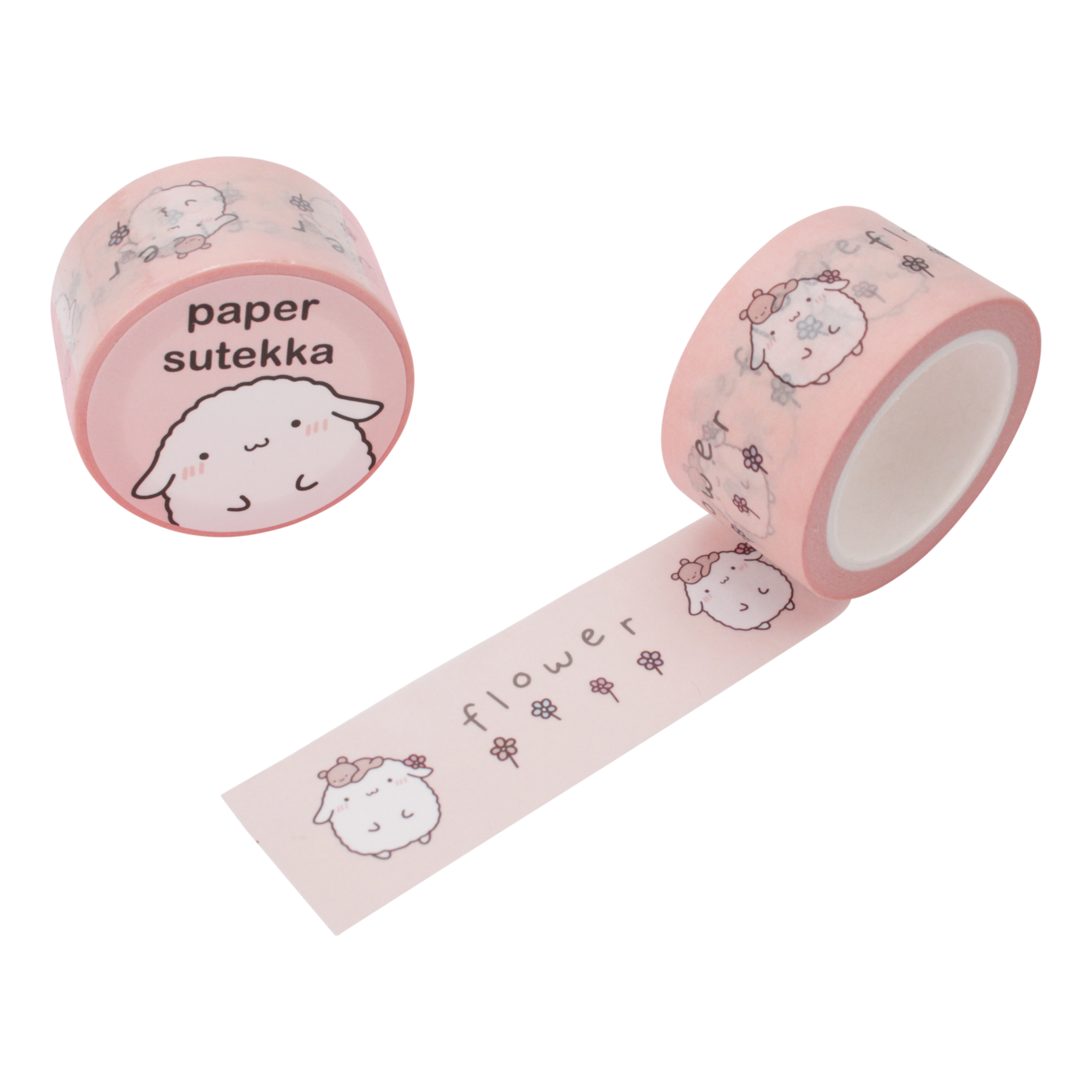 Paper Sutekka Washi Tape - Flowers Mochi 25 mm