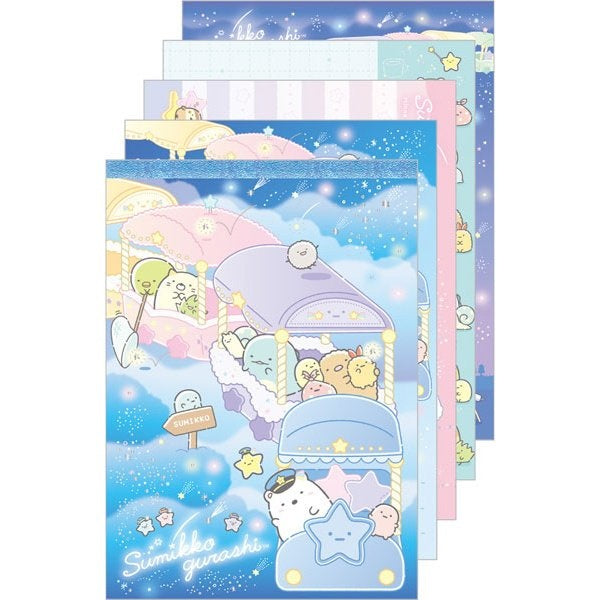 San-X Sumikkogurashi memoblok groot - Starry Sky Walk - Train