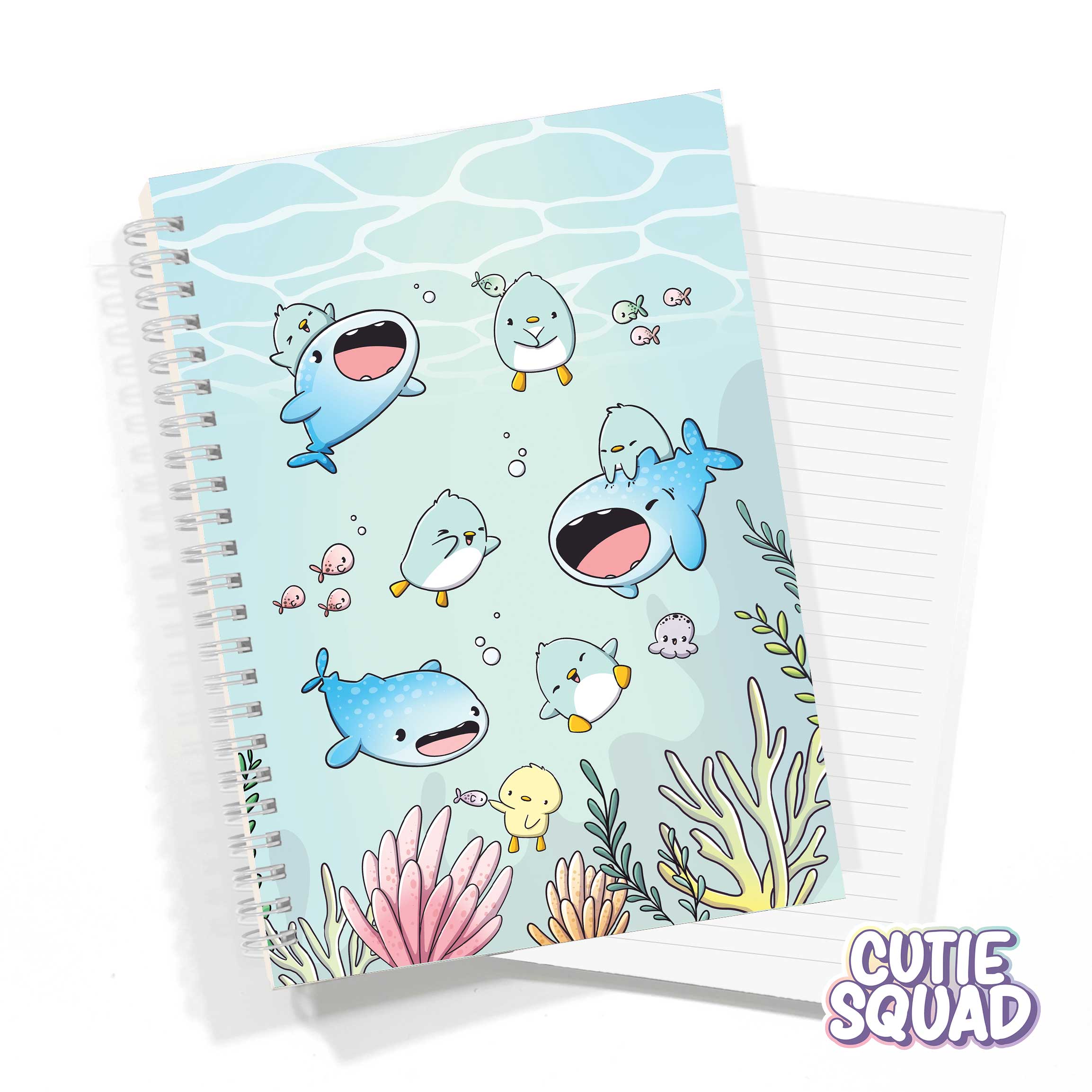 CutieSquad Penguins and Whales Notebook A5 - 