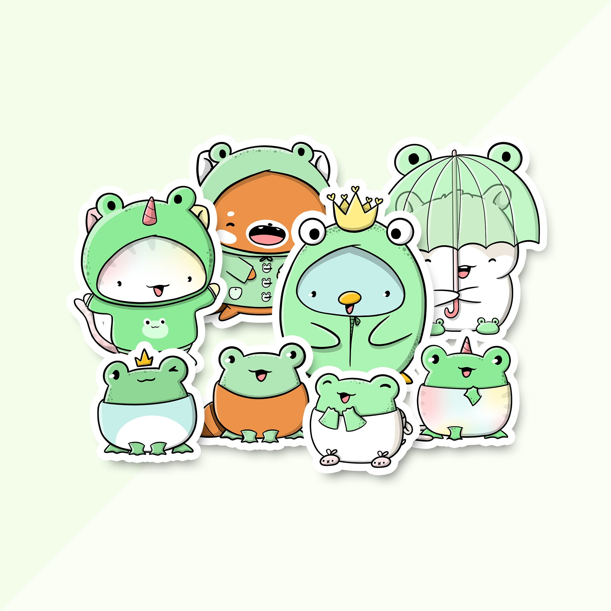 CutieSquad Stickerset - Frogs (LIMITED!)