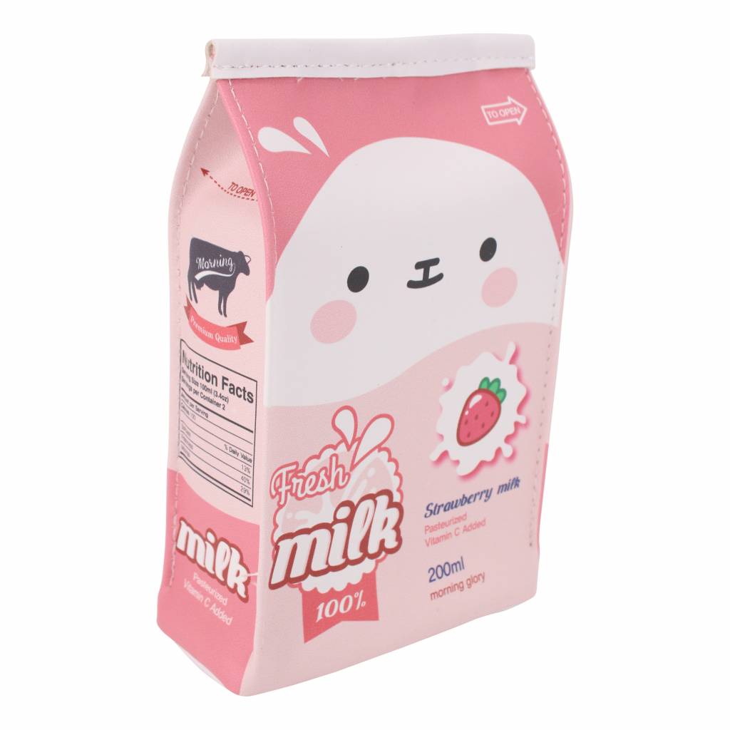 Moongs melkpak etui breed - aardbei