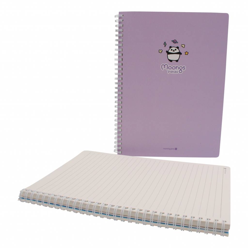 Moongs panda large notebook - paars