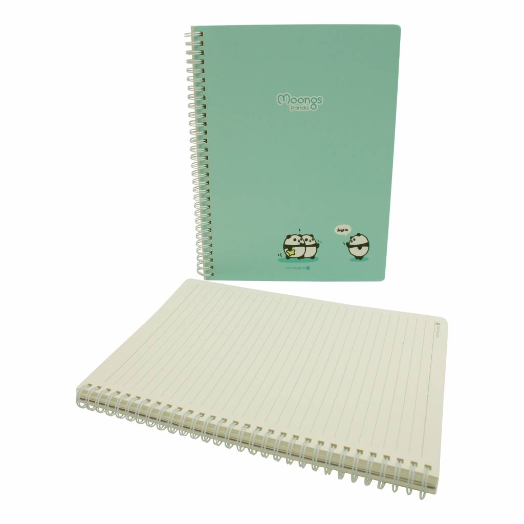 Moongs panda large notebook - turkoois