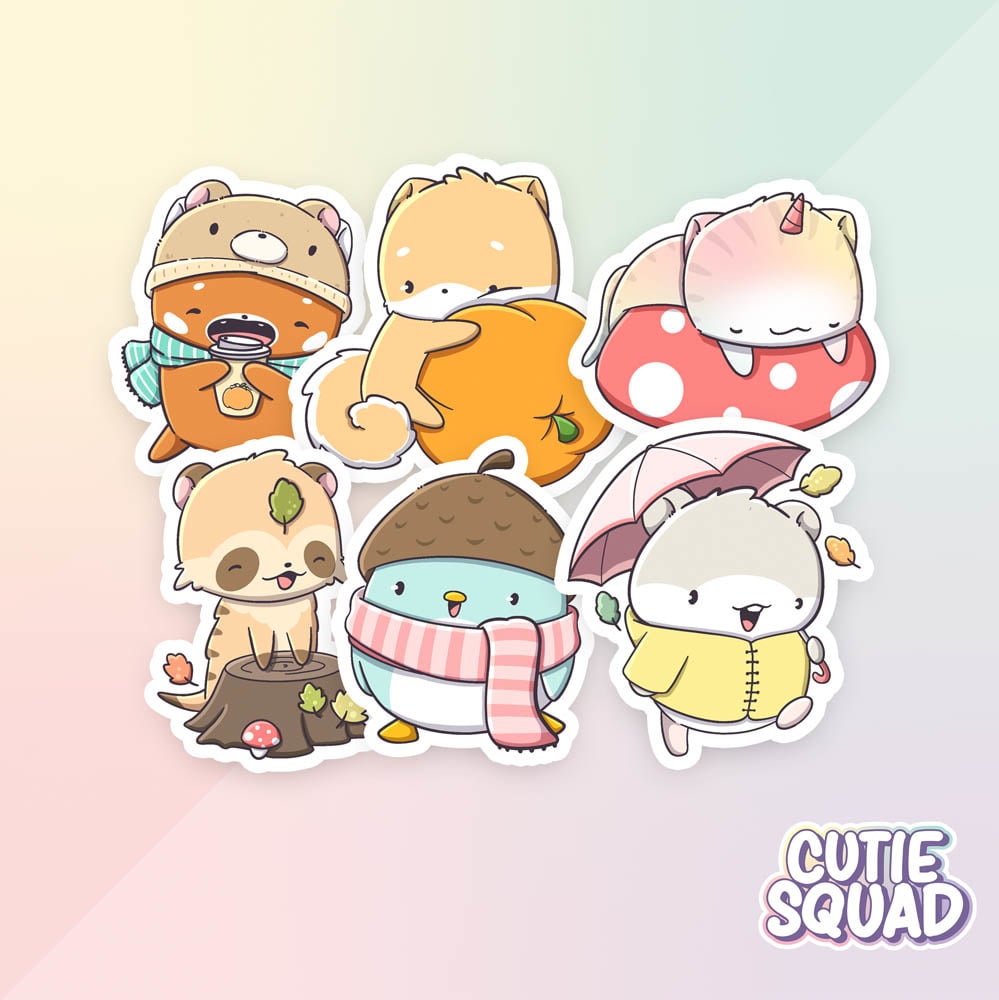CutieSquad Stickerset Cozy Forest - 