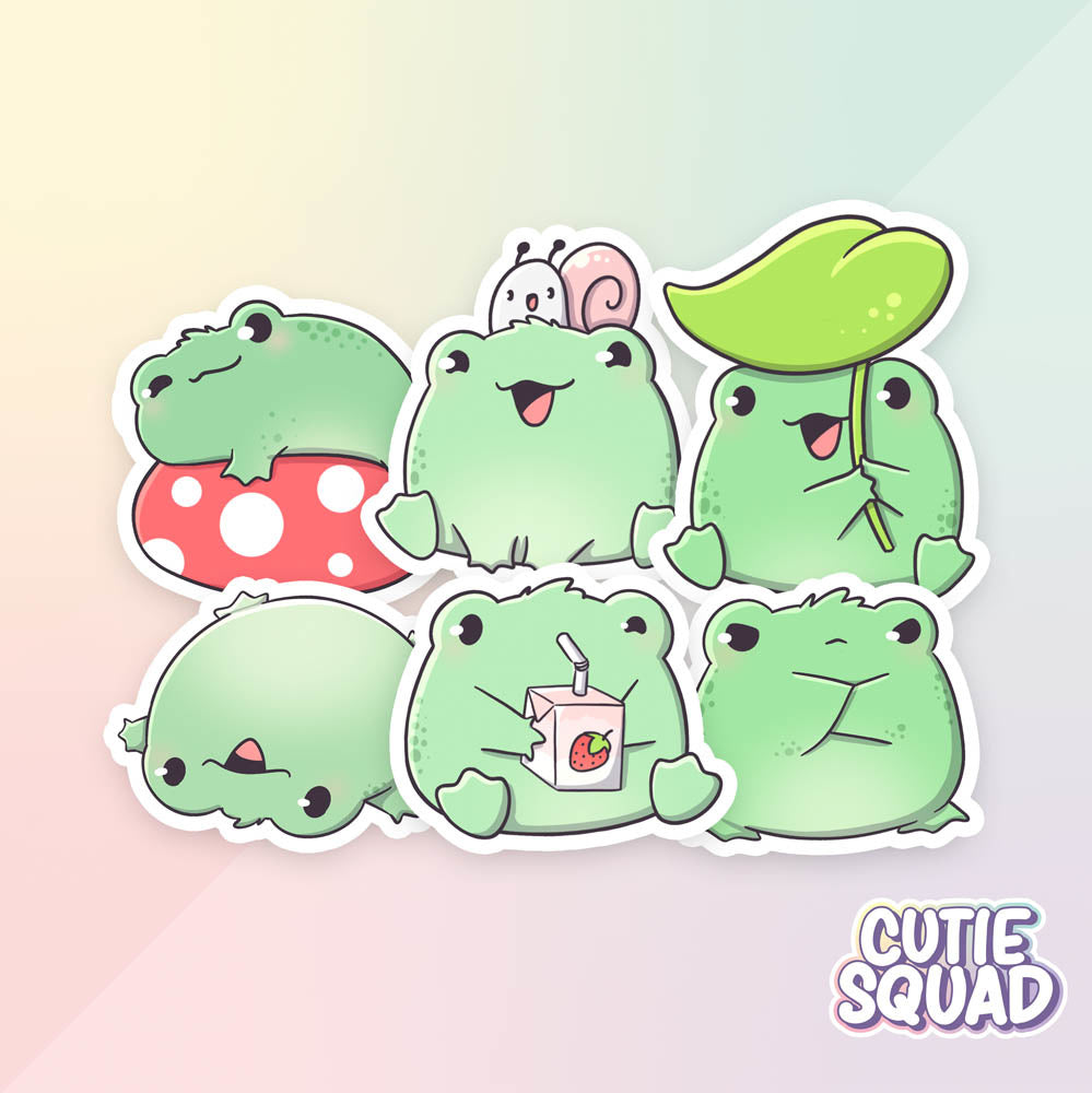 CutieSquad Stickerset - Frog Festival II